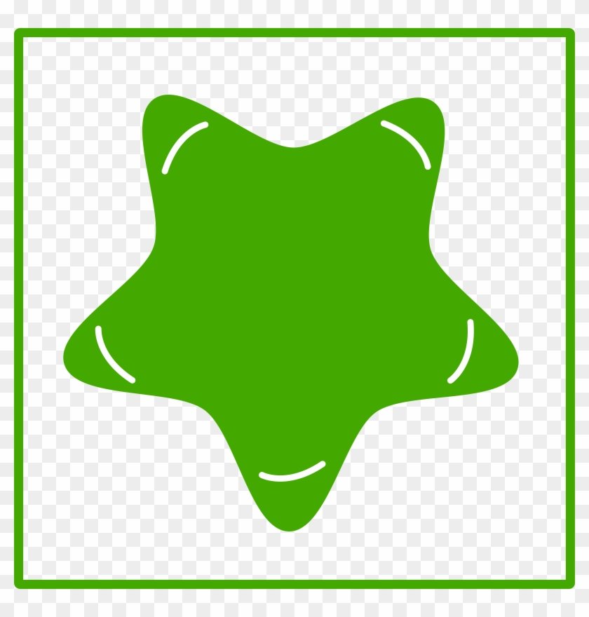 Big Image - Green Star Vector Art #360276