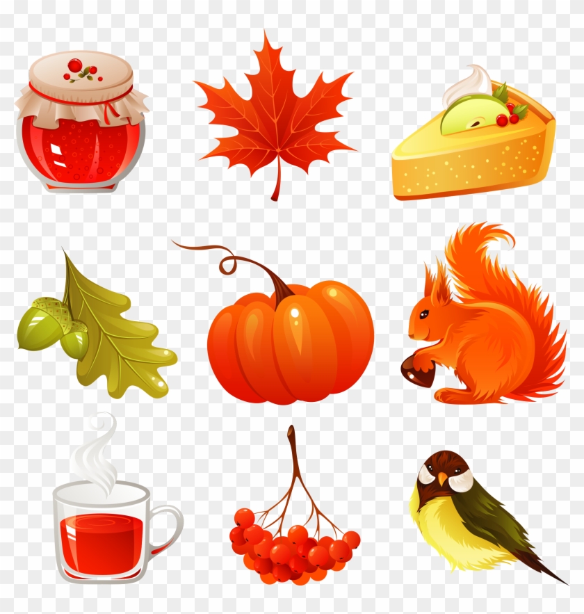 Big Image - Autumn Fruit Vector #360364