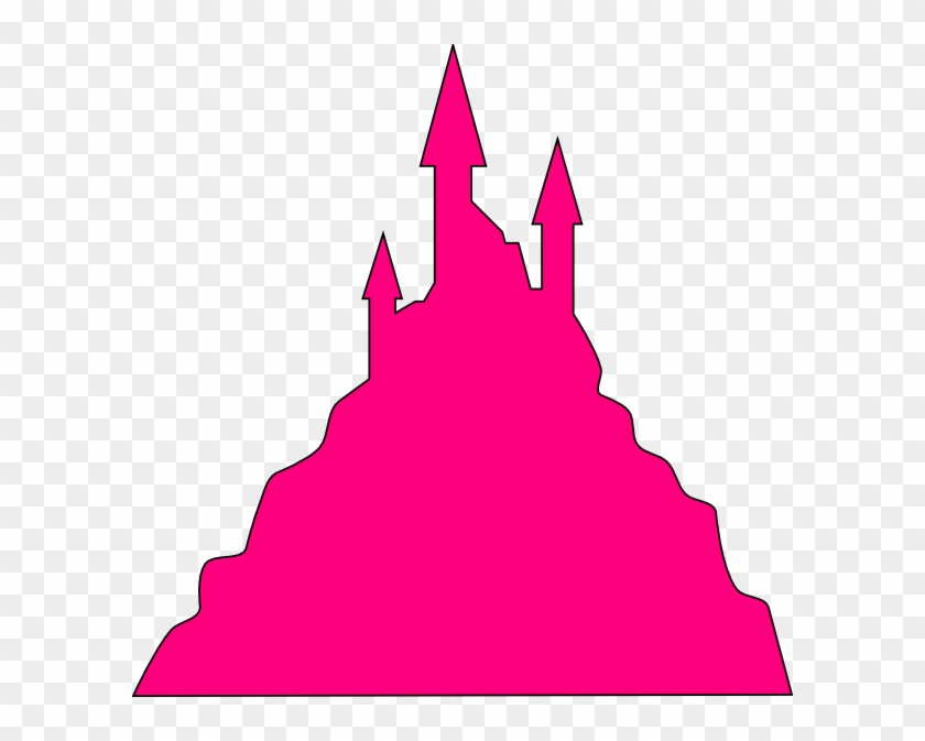 Bright Pink Clip Art At Clker - German Castle Silhouette #360395