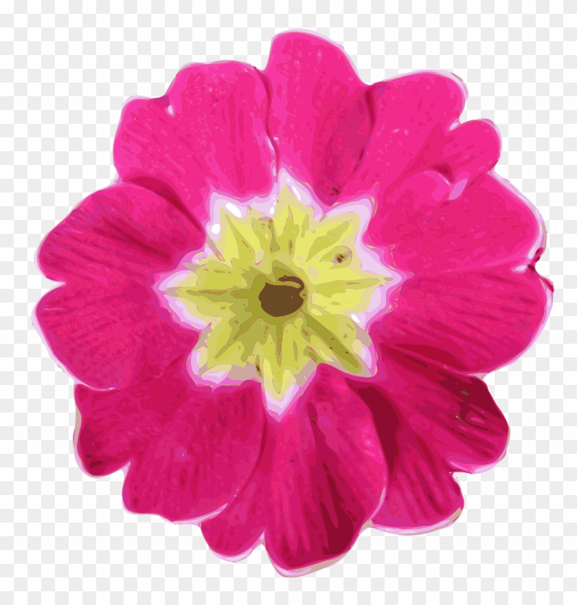 Free Vector Pink Flower Clip Art Graphic Available - Pink Flower Vector #360434
