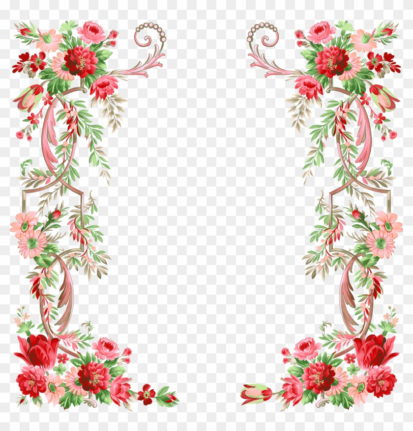 Flower Graphic Design - Border Designs Png Hd #360462