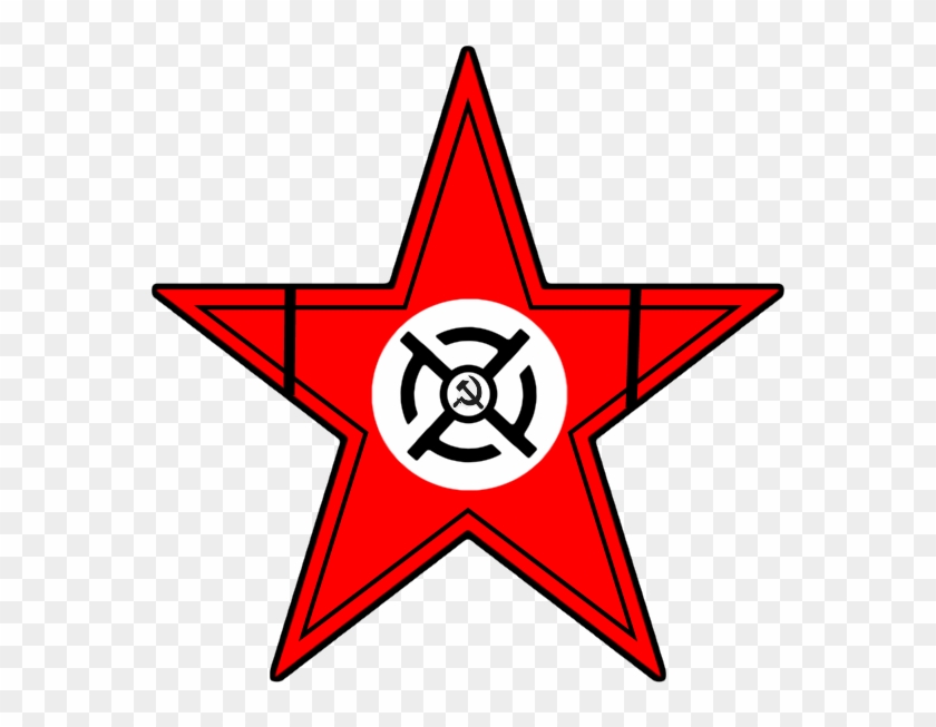 National Bolshevik Style Soviet Star By Columbiansfr - American Flag Star Png #360456