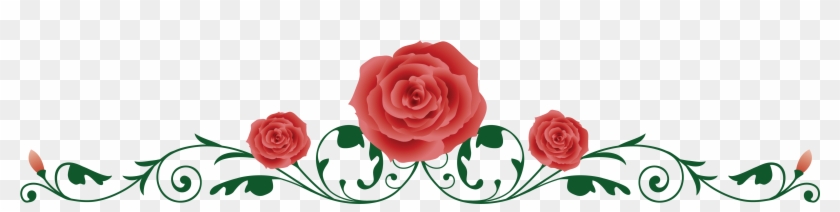 Rose Vine Thorns, Spines, And Prickles Clip Art - Red Rose Vine Border #360459