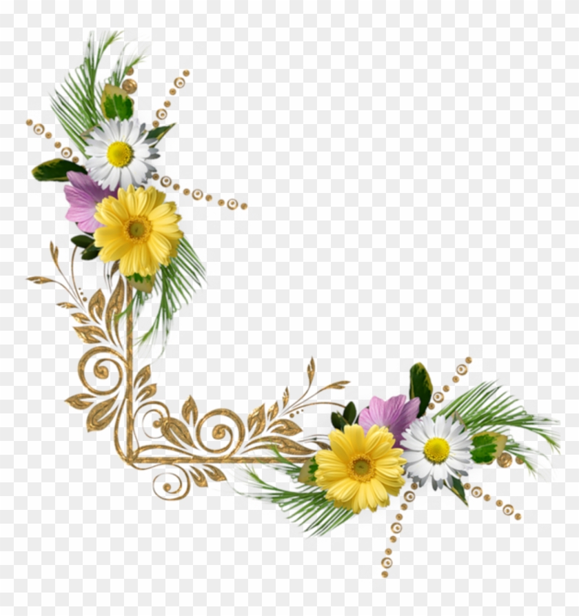 Border Flowers Clip Art - Border Flowers Clip Art #360571