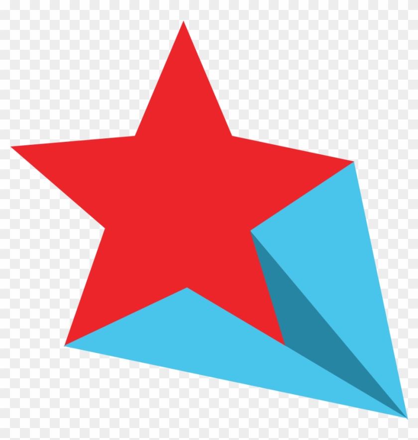 Shooting Star Red Blue - Shootin Stars Png #360506