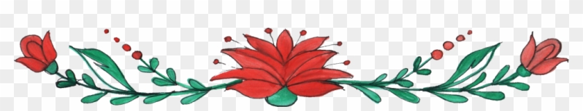 2250 × 323 Px - Flower Border Flower Png #360532