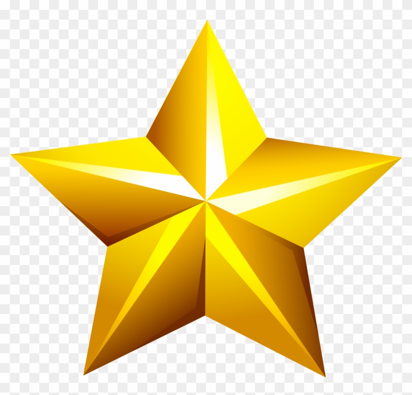 Clip Art - Golden Star - Golden Star Png #360590
