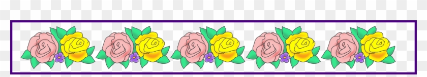 Appealing Flower And Frames Pict For Pink Rose Border - Rose #360656