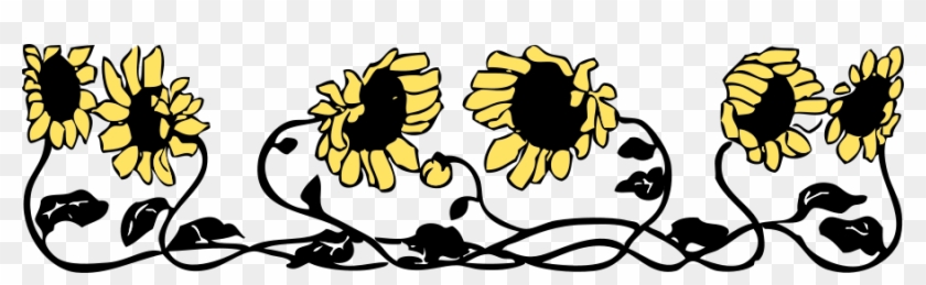 How To Set Use Sun Flower Border Svg Vector - Sunflower Border Clip Art #360679