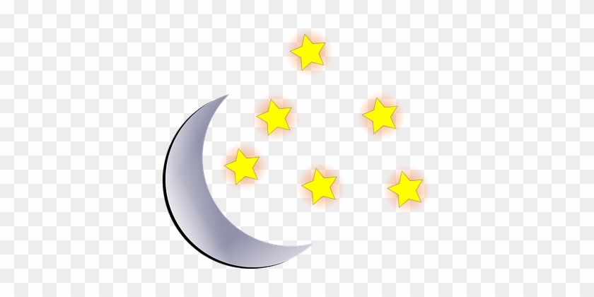 Moon Stars Sky Cosmo Night Day Galaxy Astr - Noc Clipart #360714