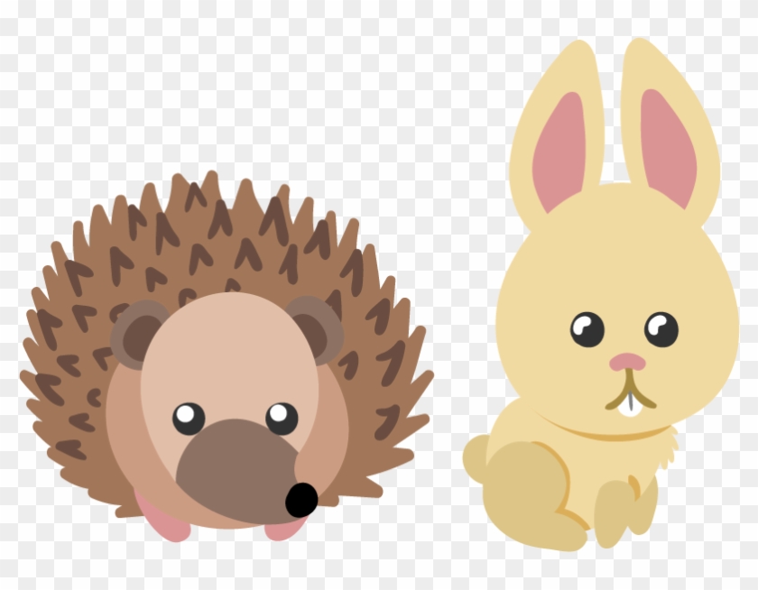 Hedgehog Rabbit Cartoon Scalable Vector Graphics - Hedgehog Rabbit Cartoon Scalable Vector Graphics #360764