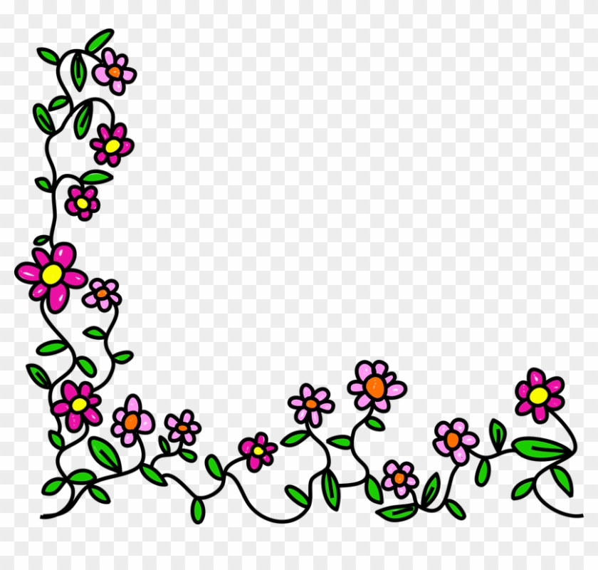 Rose Border Design 16, Buy Clip Art - Flower Cartoon #360765