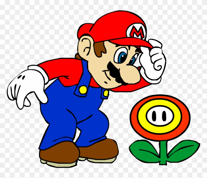 Mario Finds A Fire Flower - Cartoon #360835