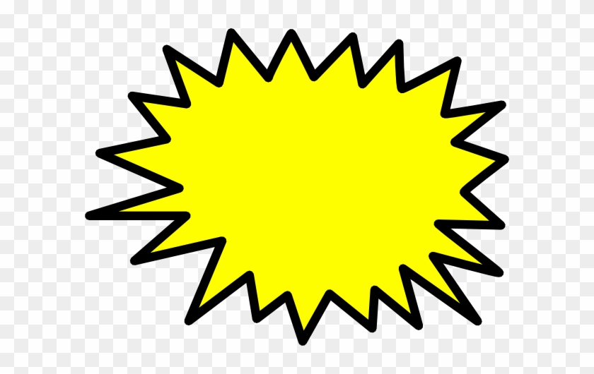 Yellow Star Burst Clip Art At Clker Com Vector Clip - Promo Clipart #360879