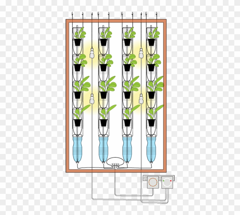 Window Farms Es Un Sistema Hidropónico Vertical Que - Hydroponic Garden For Window #360886