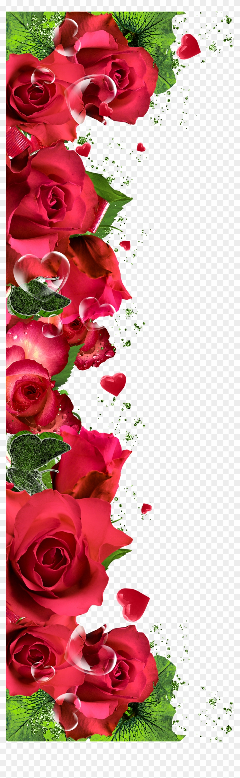 Wallpaper Patterns, Wallpaper Backgrounds, Iphone Wallpapers, - Rose Flower Border Png #360988