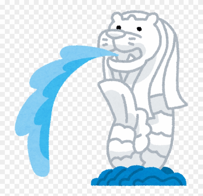 らいおんさん らいおんさん - Merlion Cartoon - Free Transparent PNG Clipart