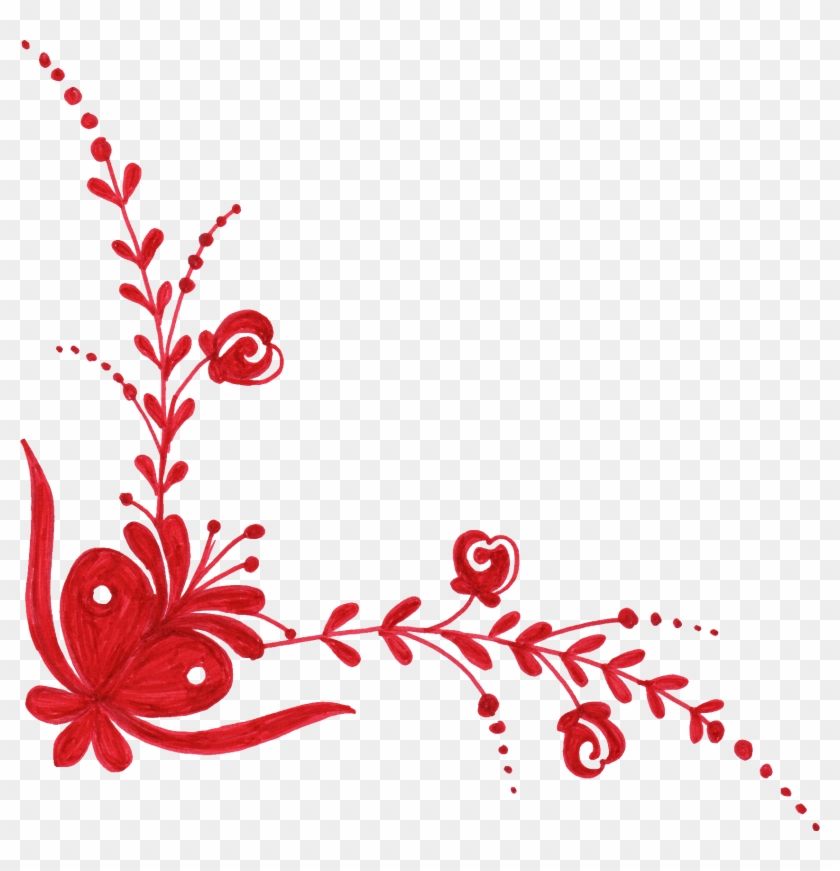 Png File Size - Flower Corner In Png #361036