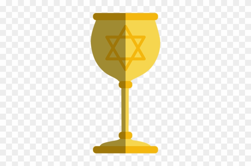 Golden Goblet With Jewish Star Transparent Png - Transparency #361237