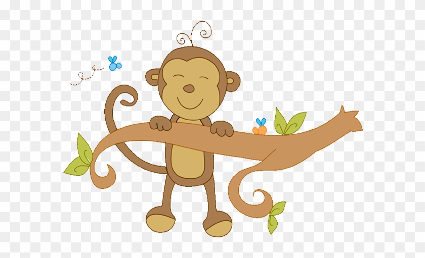 Animal Monkey - Jungle Baby Shower Clip Art #361260