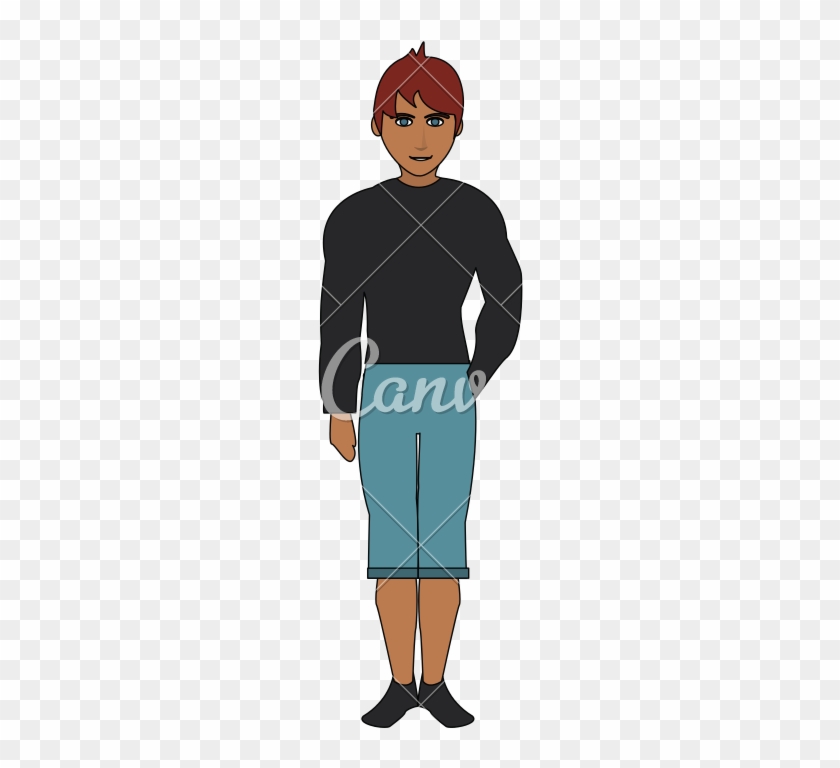 Man Full Body Cartoon Icon - Icon #361283