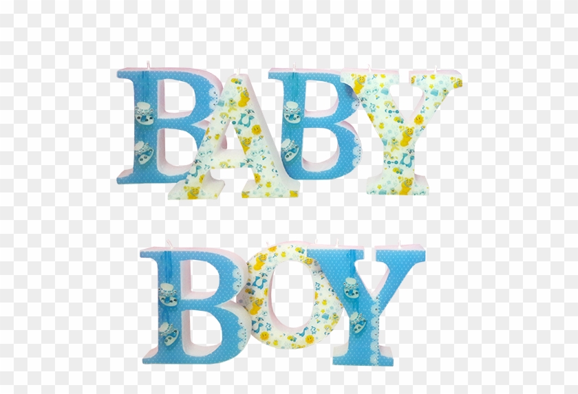 Baby Boy 3d Letters Candle Model - Paper Product #361335