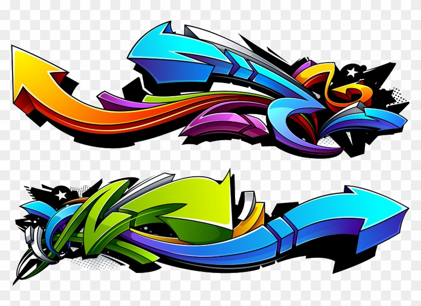 Graffiti Drawing Illustration - Graffiti Arrows #361363