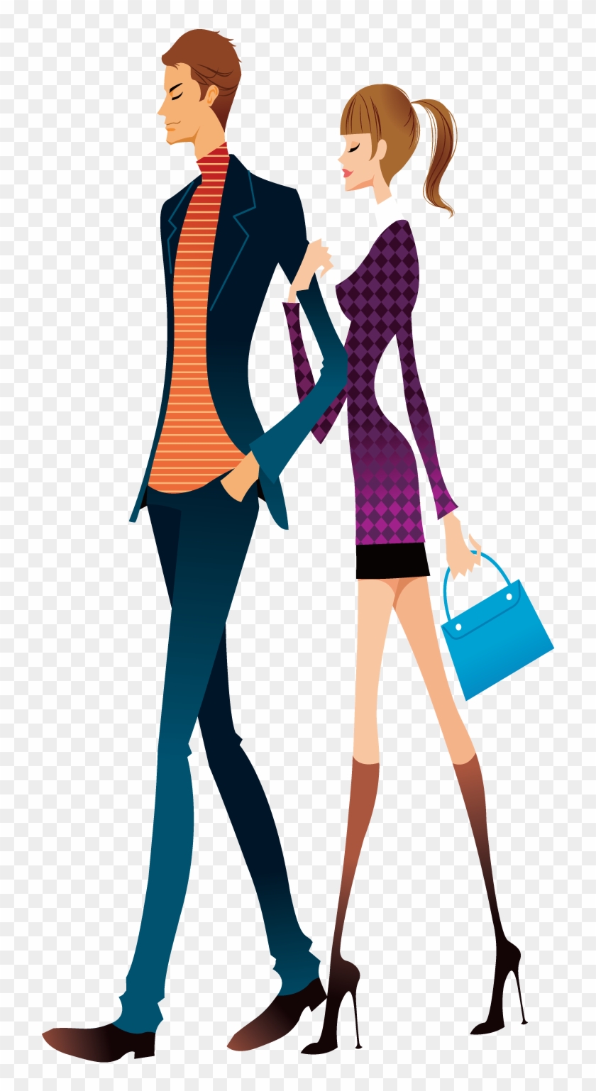 Euclidean Vector Couple Royalty-free Illustration - Euclidean Vector Couple Royalty-free Illustration #361402
