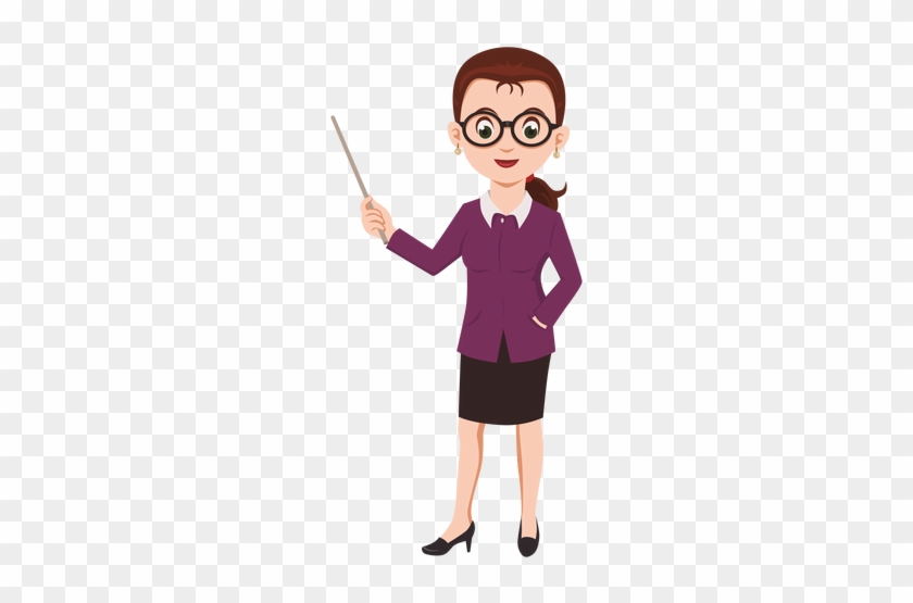 Lady Teacher Cartoon Png - Teacher Cartoon Transparent Background #361450