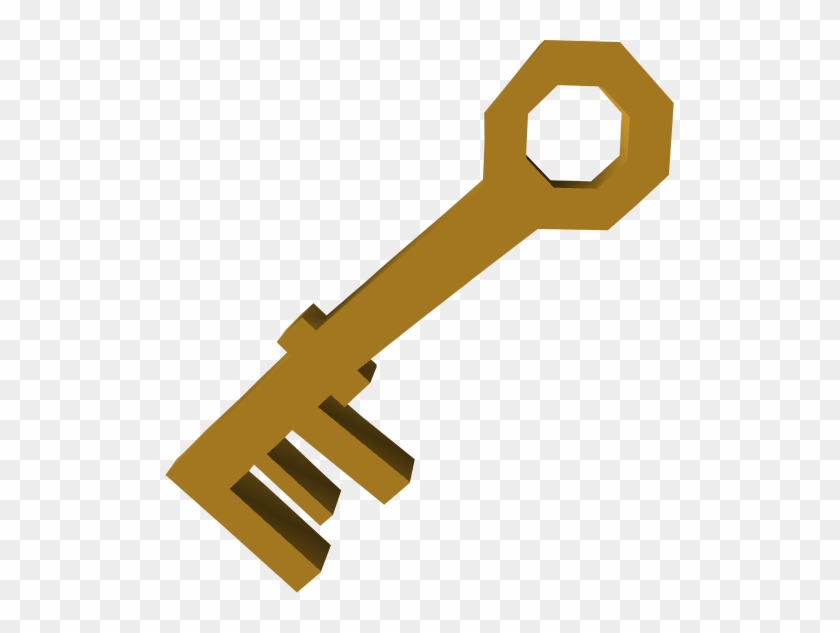 House Key Detail - Runescape Brass Key #361461