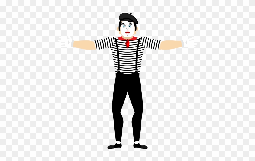 Mime Happy Vector Icon Illustration - Illustration #361462