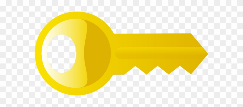 Key Clipart Yellow - Input/output #361558