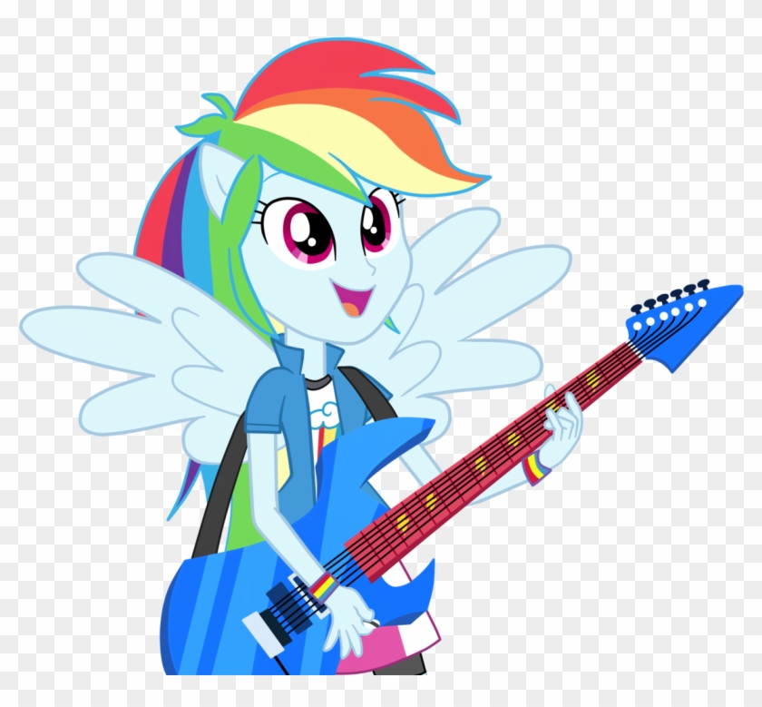 Mlp - - Equestria Girls Rainbow Dash Guitar #361564