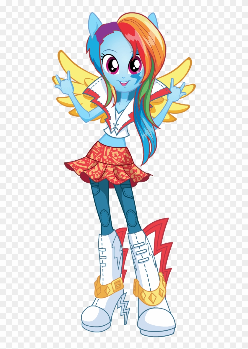 Mlp - Eg2 - Rainbowrocks - Rainbow Dash New Look 2 - Rainbow Dash #361591