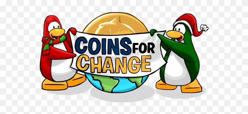 This Virtual Charity Encourages Players To Join The - Coins For Change Club Penguin #361726