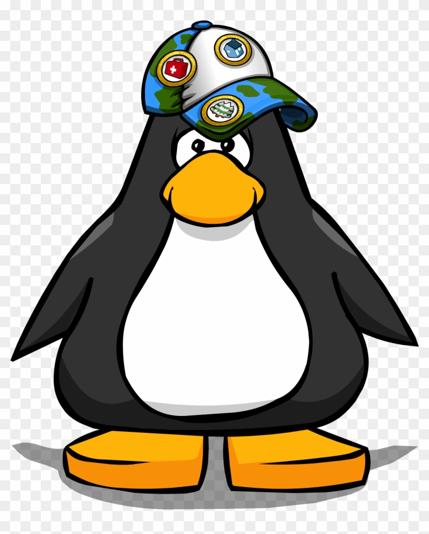 Coins For Change Cap From A Player Card - Club Penguin With Hat #361746
