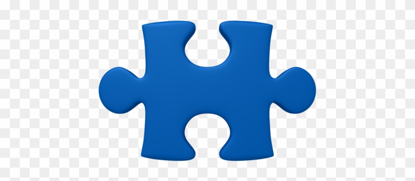 Blue Puzzle Piece - Wood Piece Of Puzzle #361737