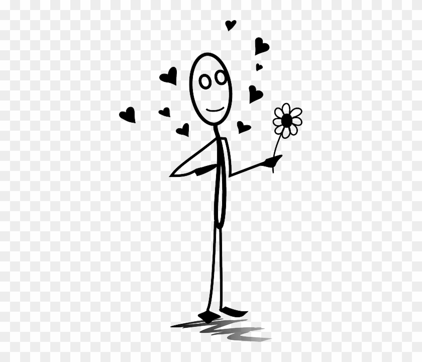 Love Romance Stickman Stick Figure - Stick Man In Love PNG Image With  Transparent Background png - Free PNG Images