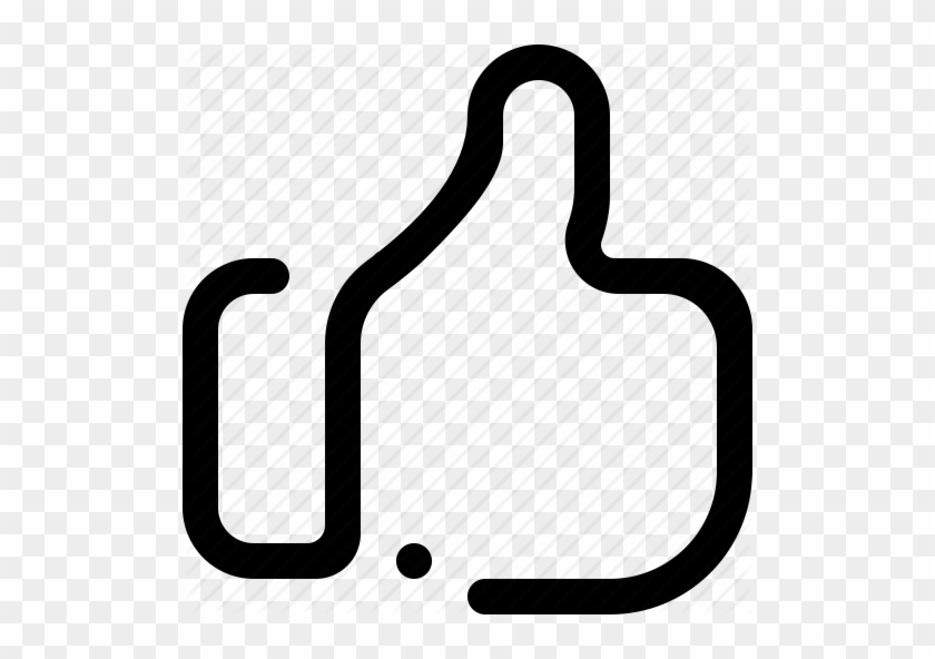 Facebook, Like, Thumb, Thumb Up, Thumbs Up, Up Icon - Thumbs Up Outline Icon #361936