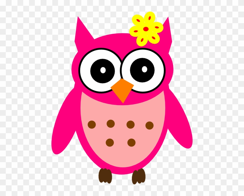 Aby Girl Owl With Bow Clip Art - Baby Girl Owl #362095
