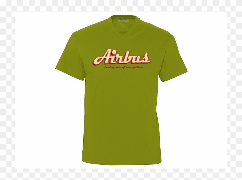 Airbus Tee Shirt V Neck "leading Aircraft Manufacturer" - Aerospace Manufacturer #362105