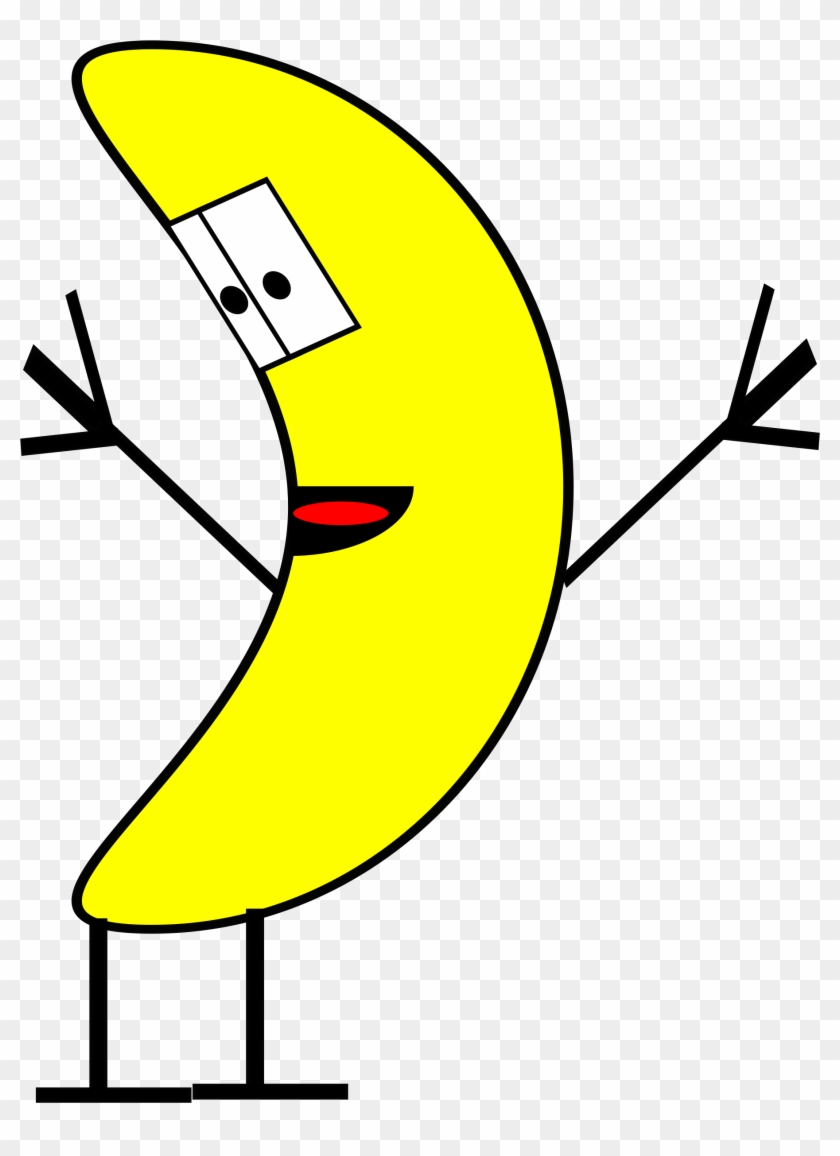 Banana Clipart Guy - Banana With Hands And Legs #362184