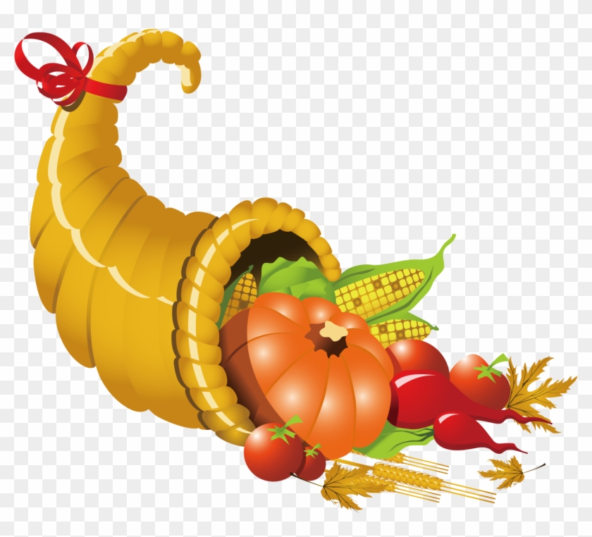 Cornucopia Thanksgiving Clip Art - Cornucopia Thanksgiving Clip Art #362284