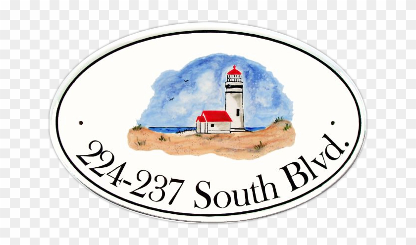 Home Address Plaque With Lighthouse - Commemorative Plaque #362275