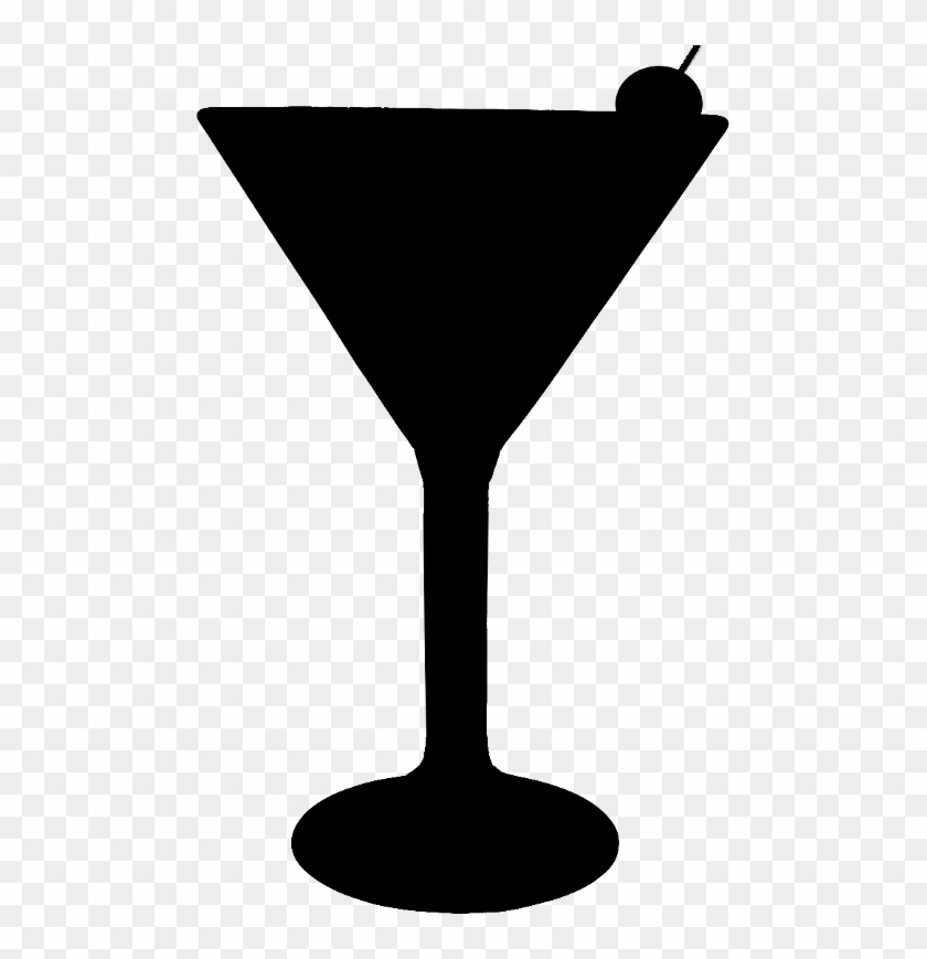 Martini Silhouette Png By Clipartcotttage - Wine Glass #362551