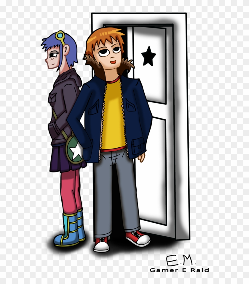 Scott Pilgrim And Ramona Flowers By Gamereraid - Cartoon #362592