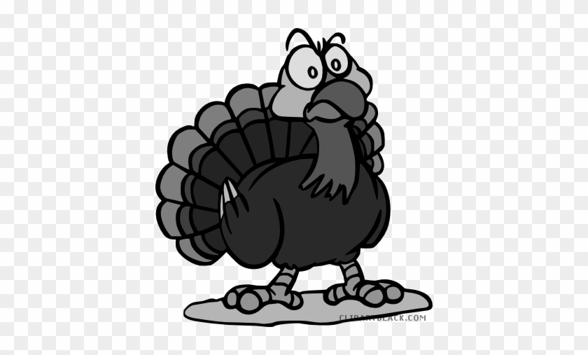 Thanksgiving Turkey Animal Free Black White Clipart - Coloring Pages For Kids #362663