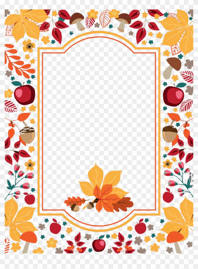 Free Thanksgiving Flowers Border Png - Portable Network Graphics #362725