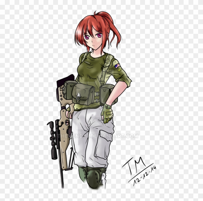 United States Army Soldier Military Uniform - Anime Army General Girl #362737