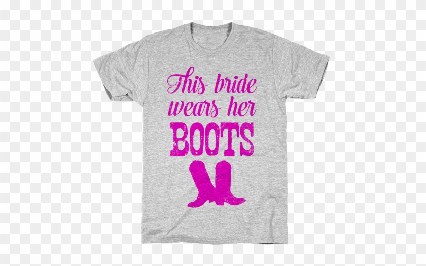 This Bride Wears Her Boots Mens T-shirt - Chemistry Puns T Shirt #362772